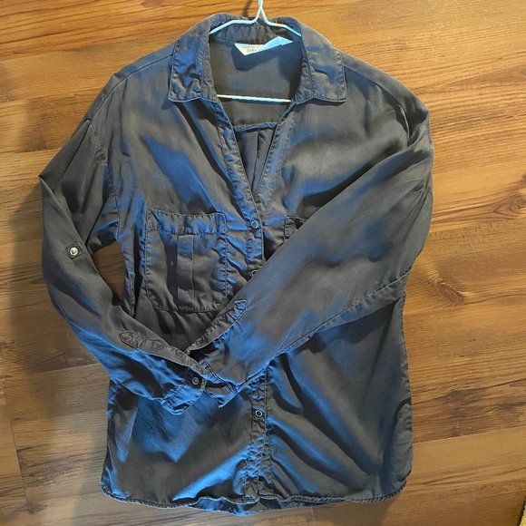 Grey Denim Blouse - Zara - Picture 1 of 7